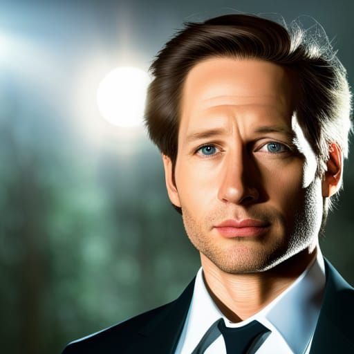 Young David Duchovny as Agent Mulder in Forest