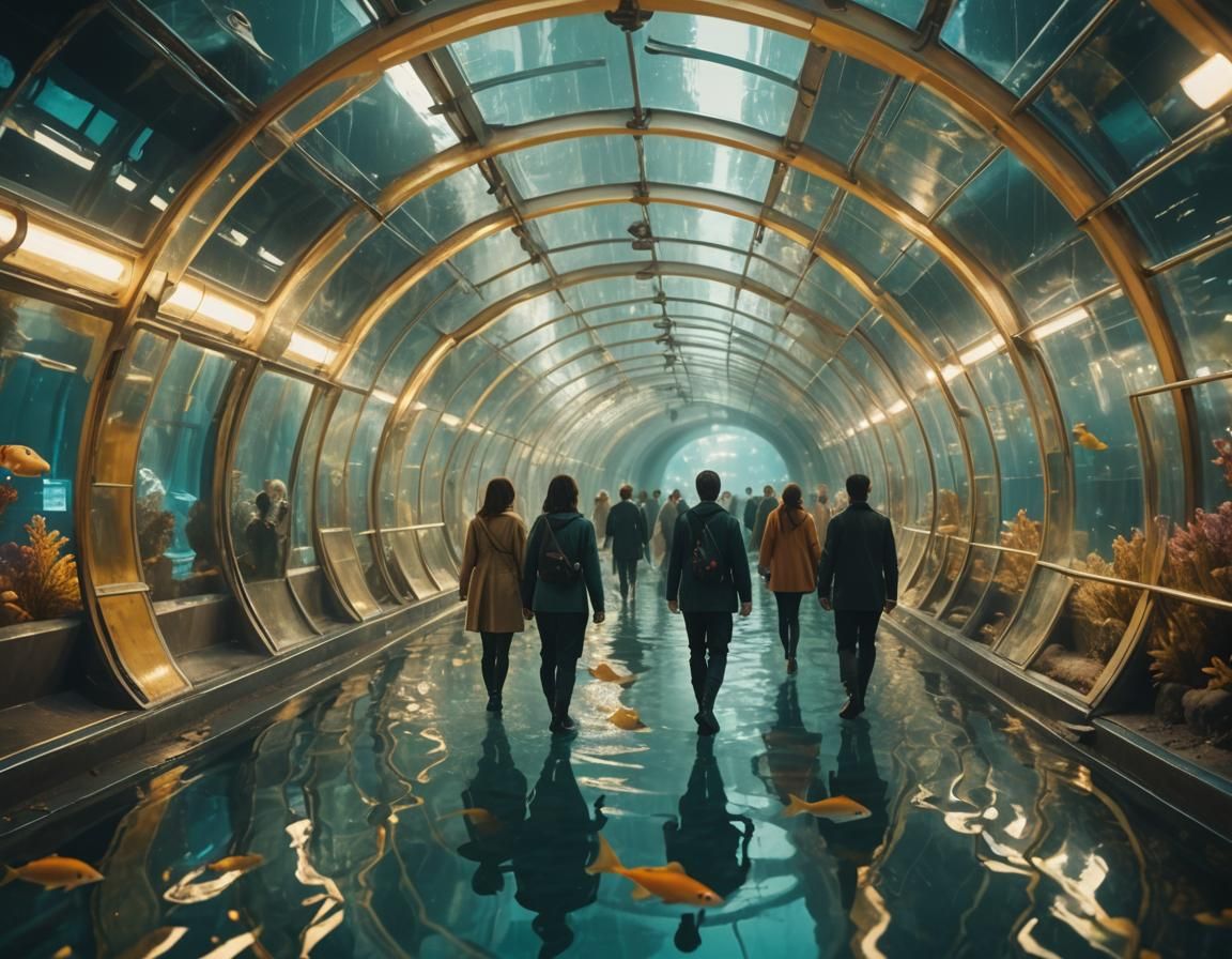 Futuristic Underwater City in Cinematic Style
