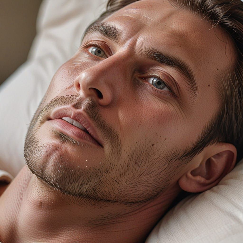 Photorealistic Portrait of Man with Soft Lighting