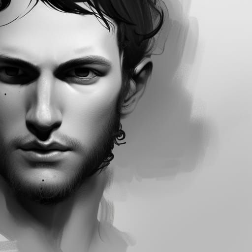 Hazel-Eyed Boy Portrait in Hyperdetailed Style