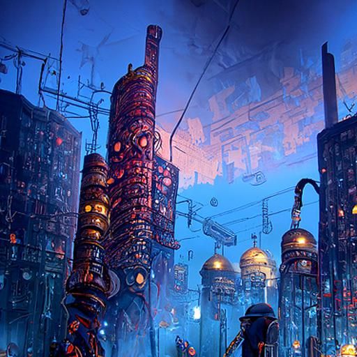 Dystopian Vertical City by Moebius and Simonetti