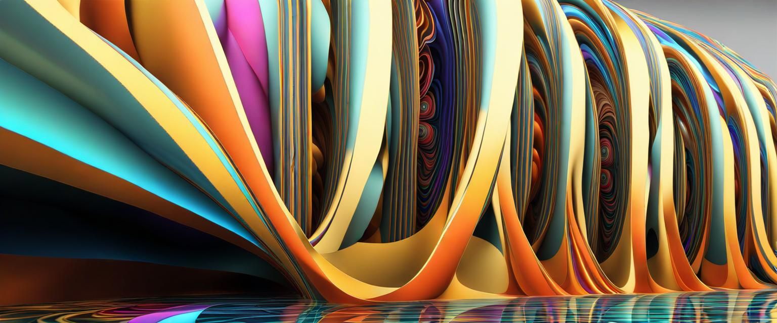 Intricate 3D Fractal Sculptures in Hyperrealistic Style