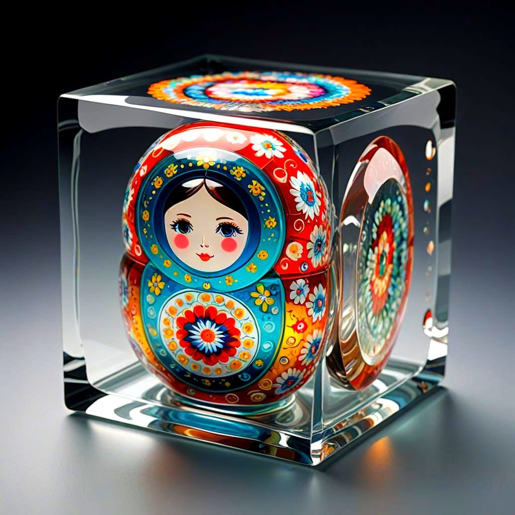 Infinite Glass Cube Maze