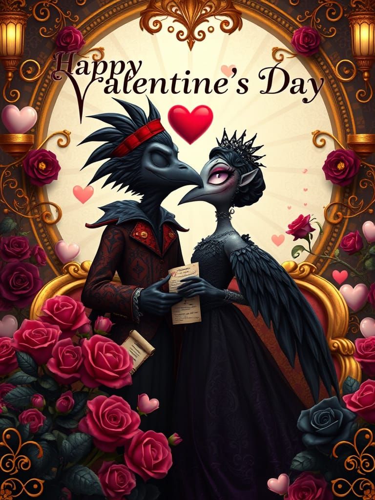 Spooky Couple's Baroque Valentine's Day