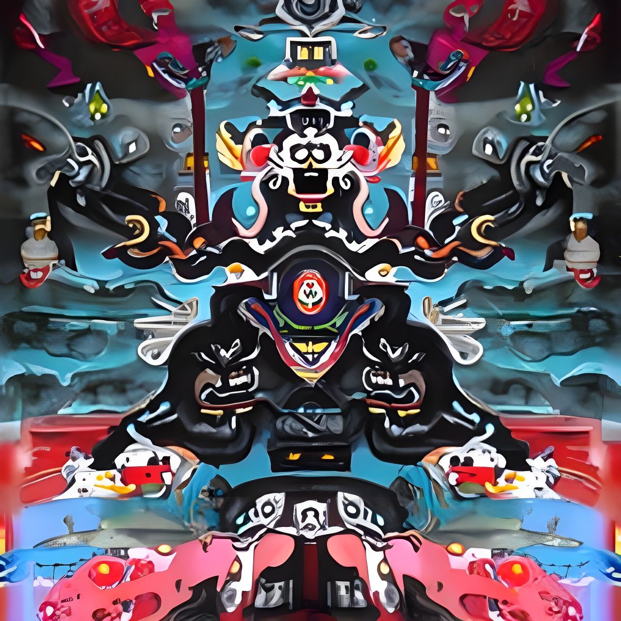 Black Mahakala Tibetan Deity Traditional Painting