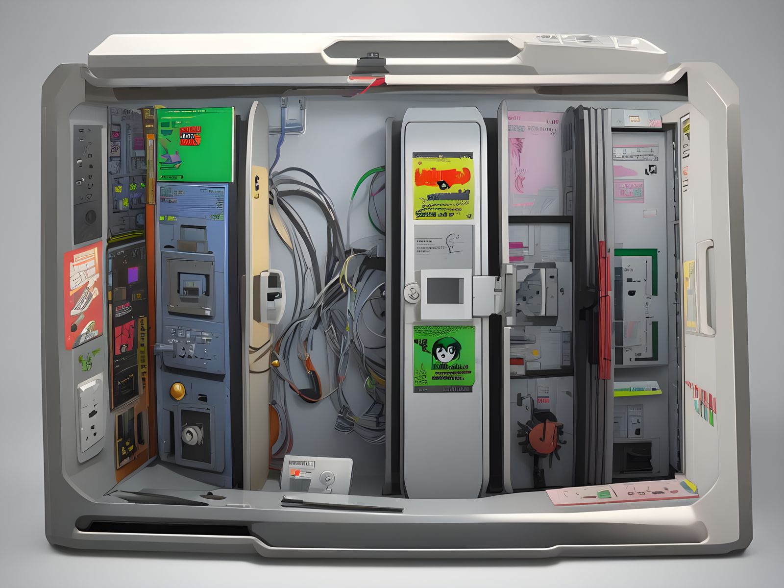 Retro 8-Bit Scene in Final Render