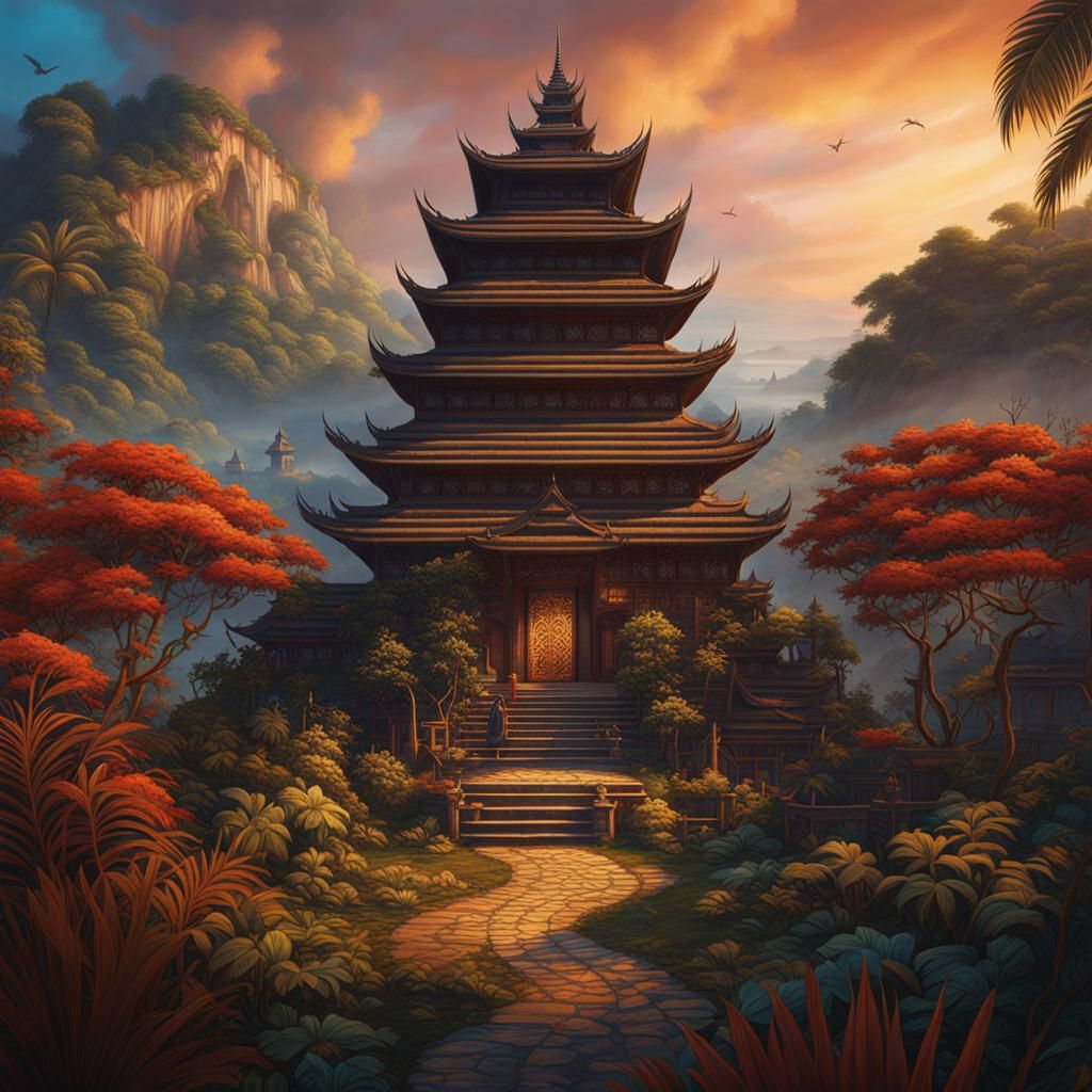 Batik Style Classic Literature Book: Indonesian Art