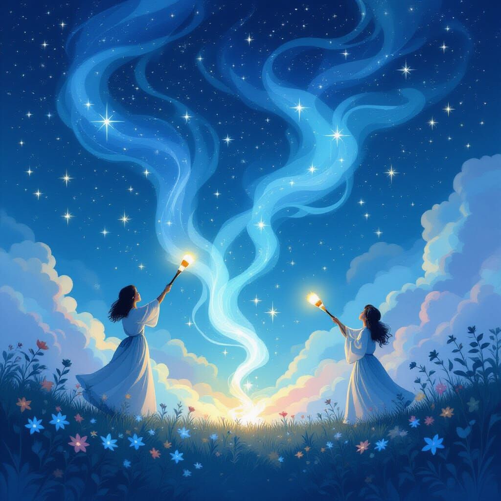 Dream Designers Painting Night Sky with Starlight