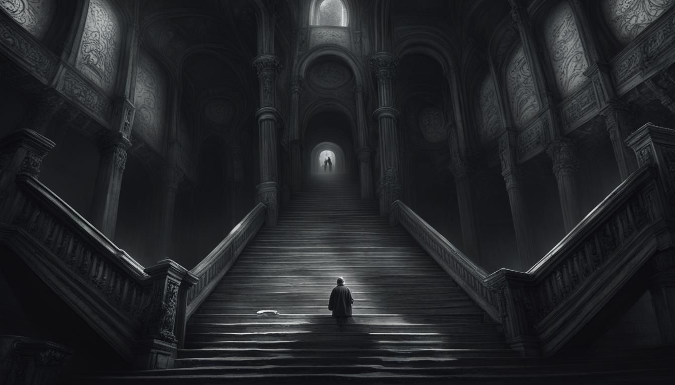 Surreal Dark Ages Penrose Stair Labyrinth