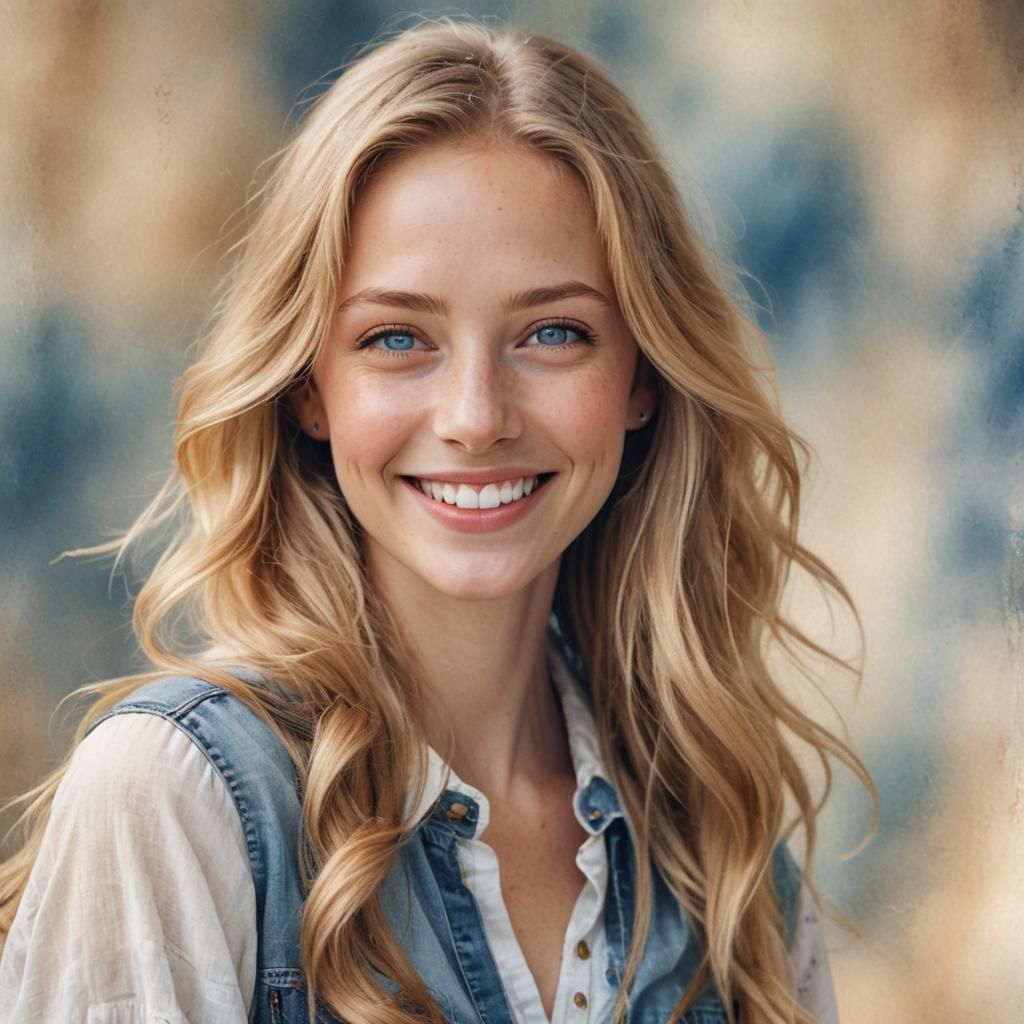 Portrait of Smiling Woman in Soft Natural Light