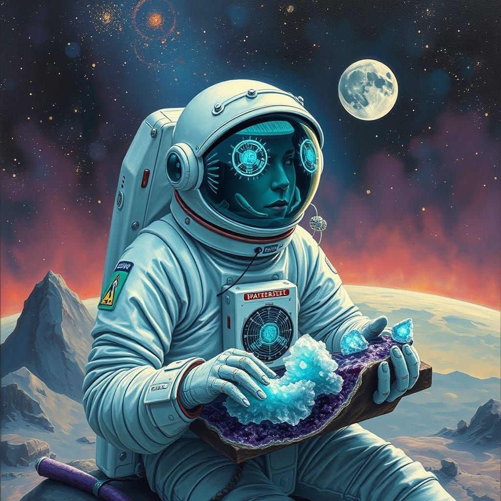 Astronaut Discovers Ancient Robotic Mycelium Keyboard on Ali...