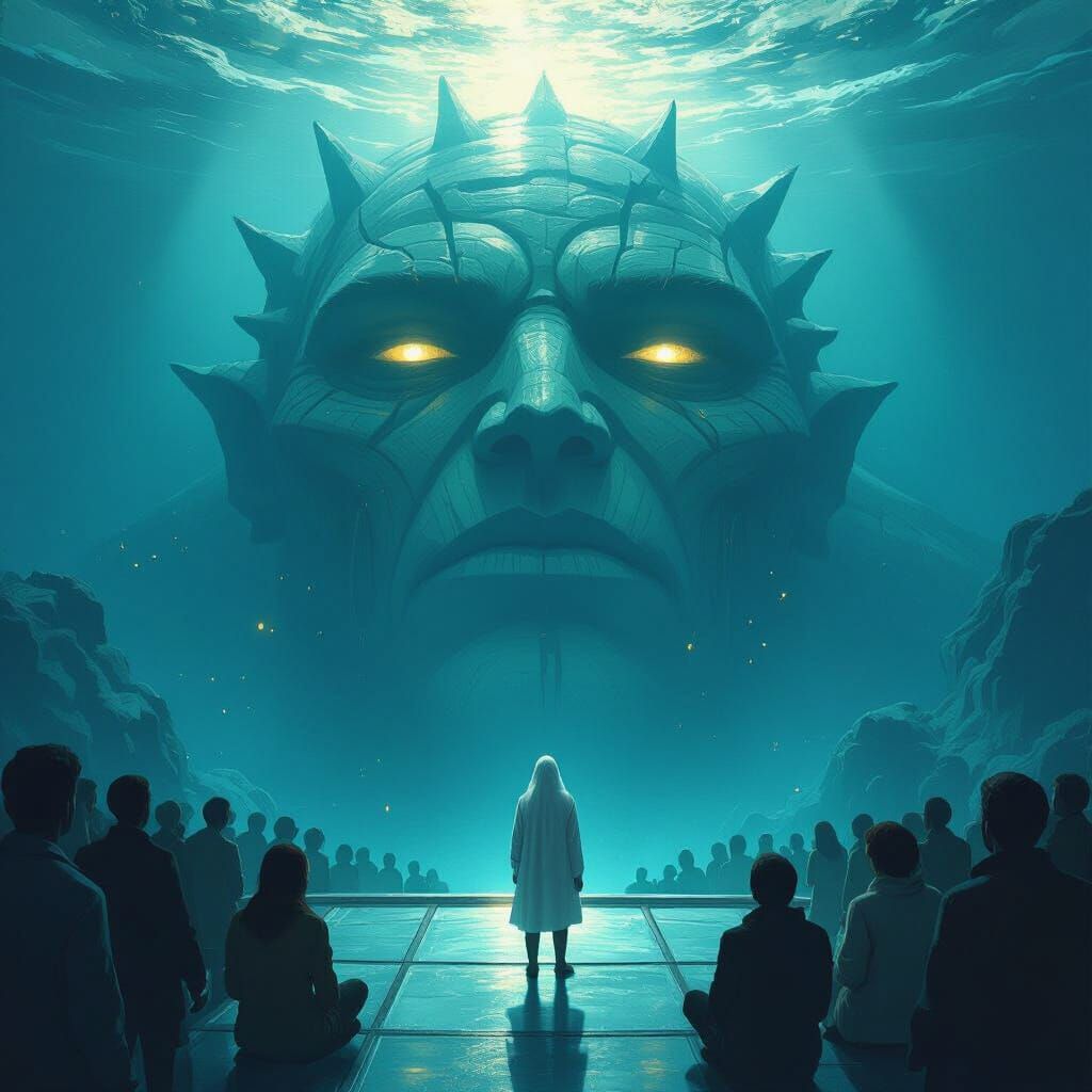 Colossal Titan Awakens Beneath Mocking Crowd