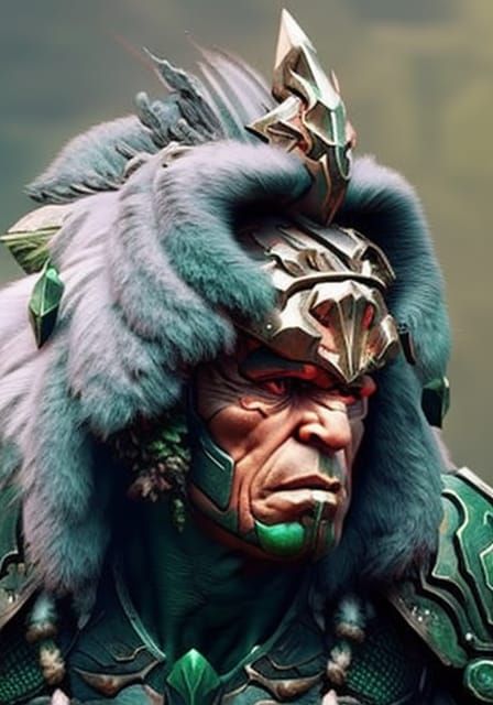 Orc Warchief in Borderland Fantasycore Style