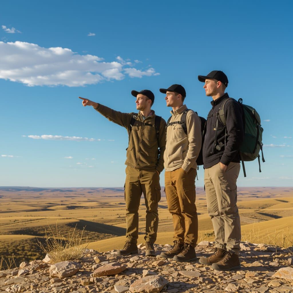Desert Pilgrims: Realistic Landscape Photography