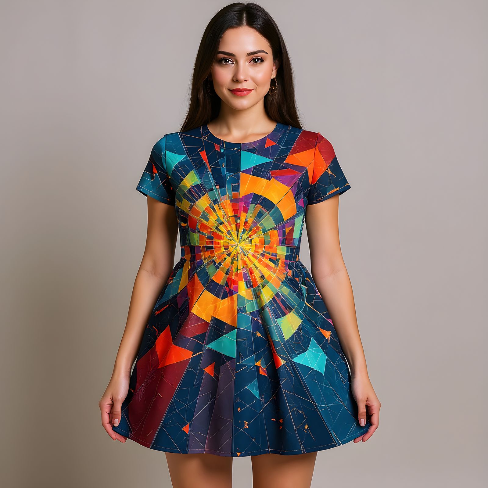 Abstract Time Travel Reality in Bold Digital Art