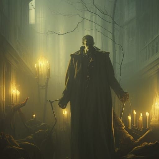 Dark Fantasy Frankenstein Masterpiece in 8k Resolution