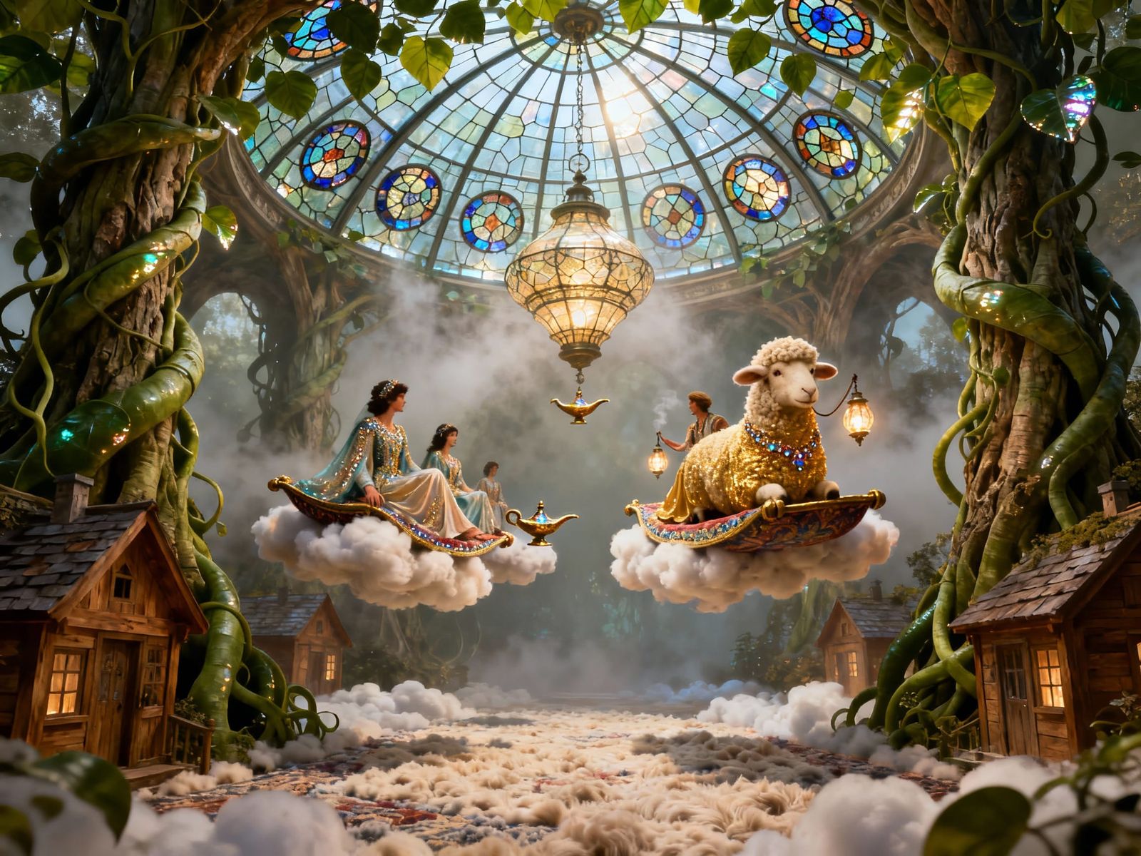 The Golden Sheep of AliBaaBaa in the Domed Village of Manic ...