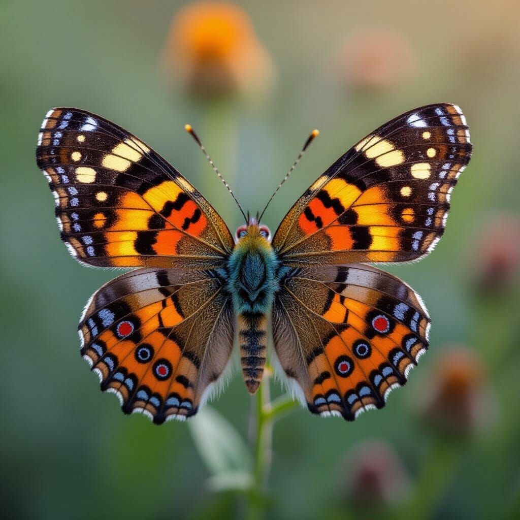 Macroscopic View of a Tryconia Butterfly