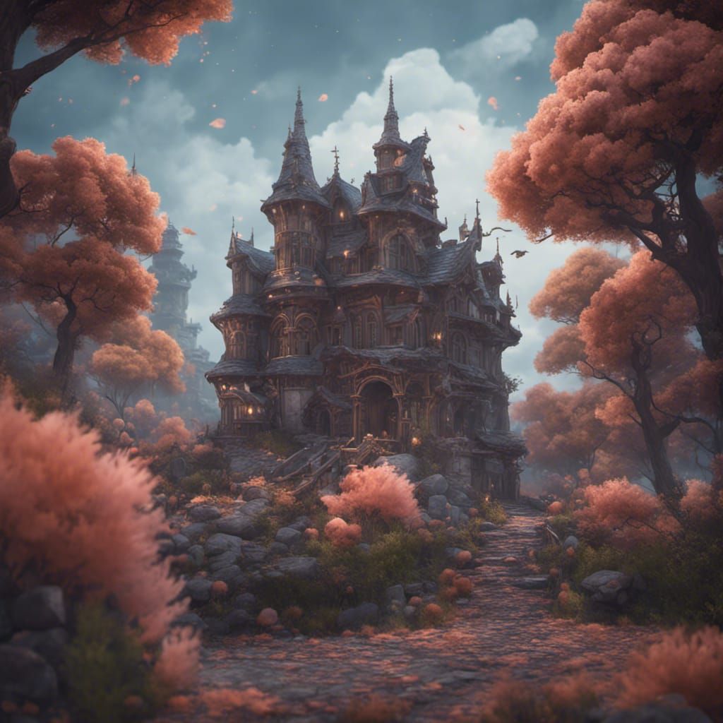 Adorable Ghost Blushing: Detailed Fantasy Concept Art