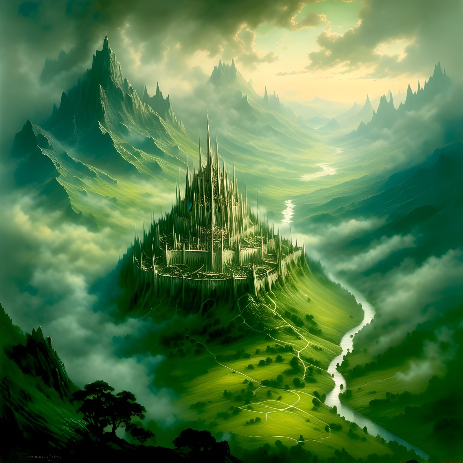 Gondolin: Hidden Elven Citadel in Verdant Vale