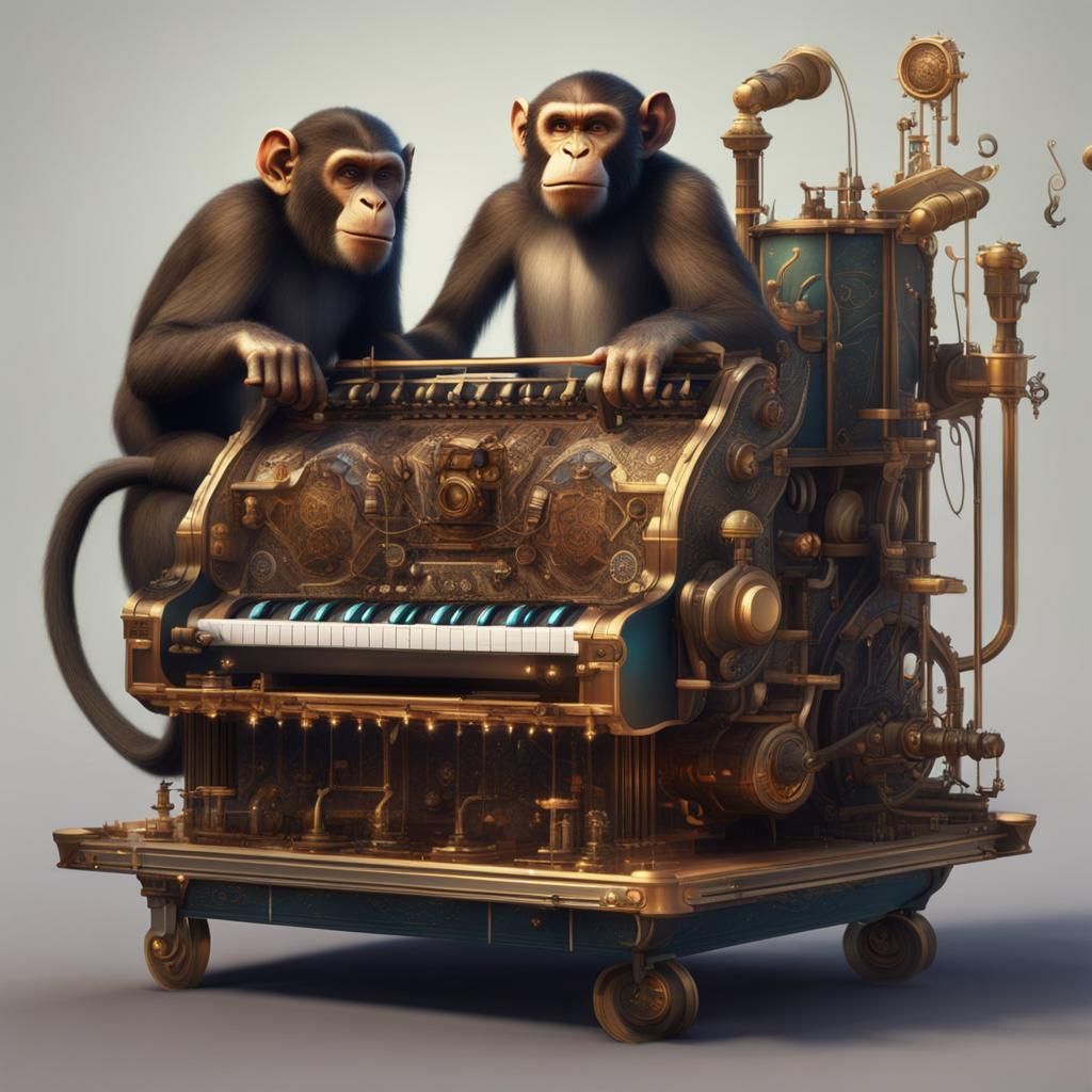 Monkeys and the Magic Music Machine: Detailed Matte Painting