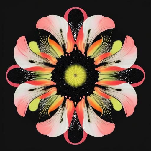 Surreal Multicolored Calla Lilies Illustration