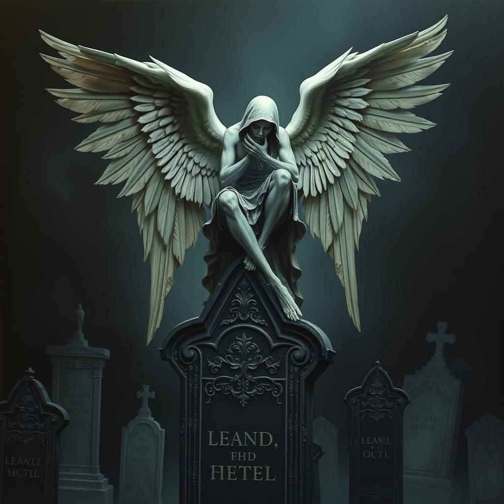 Sinister Angel of Death in Roberto Ferri Style