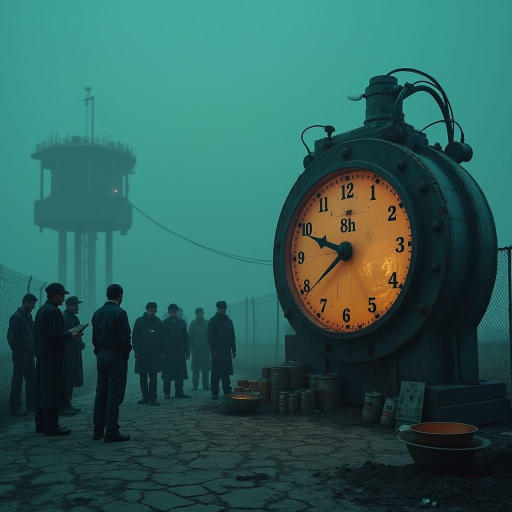 Workers Power Floating Tower and Food Warehouse