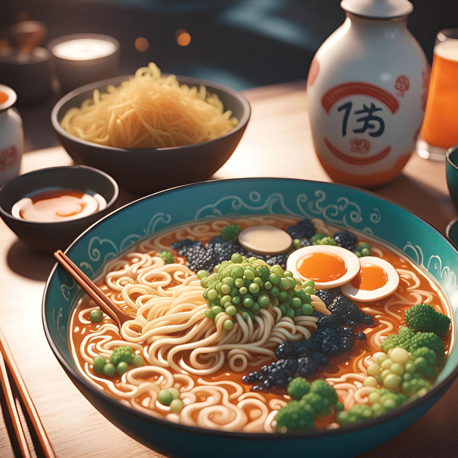 Hyperdetailed Ramen Noodles in Unreal Engine 5
