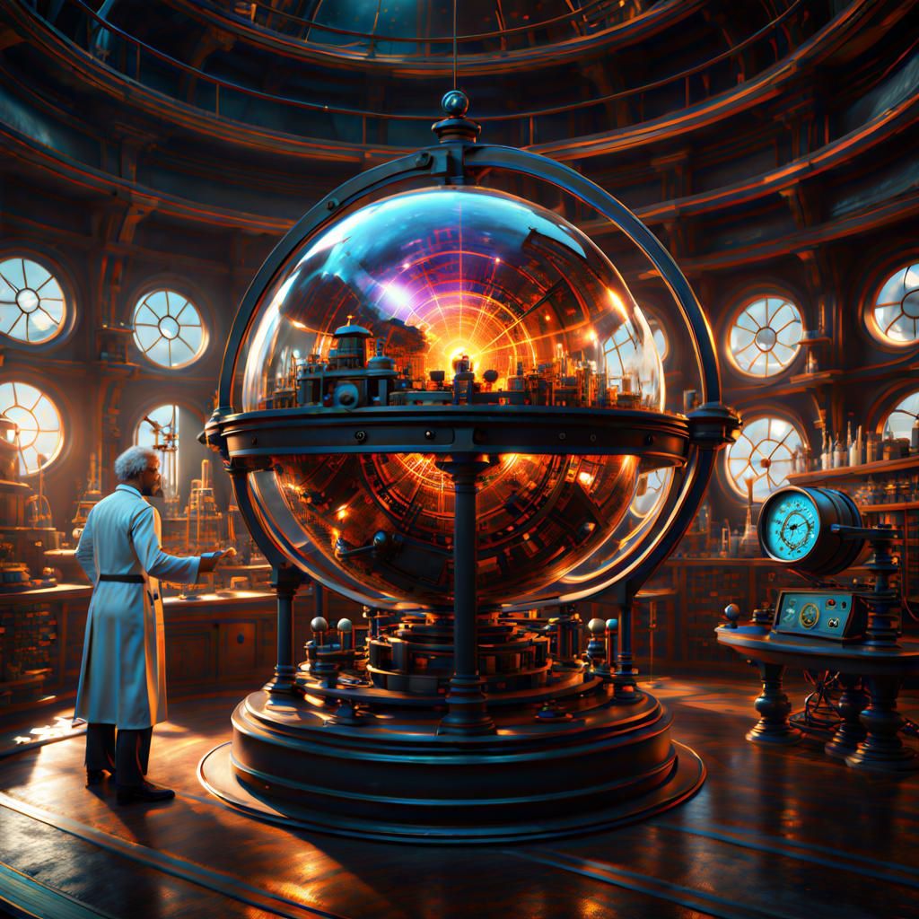 Mad scientist inside  a  alchemy