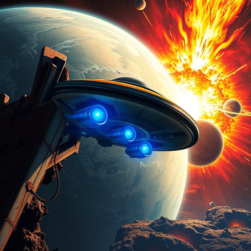 UFO Hiding from Supernova Explosion