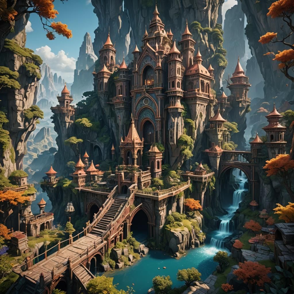 Fantastical Luludanitu in Detailed Matte Painting Style