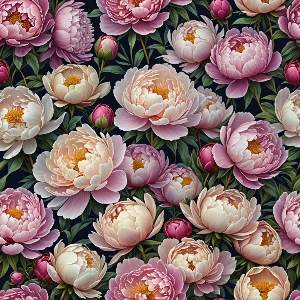 Farmer's Choice Peonies in Moonlight