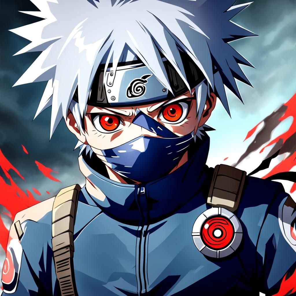 Kakashi Unveiling His Sharingan