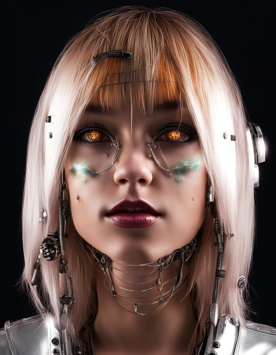 Cyberpunk Cityscape with Neon Lights