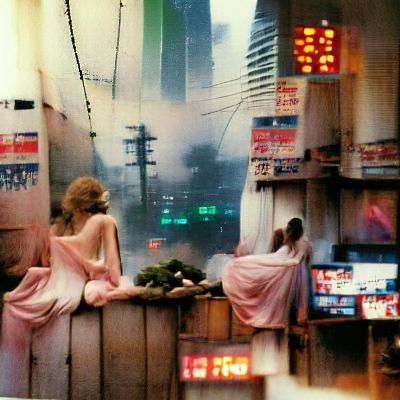 Neo-Tokyo in David Hamilton Style Photograph