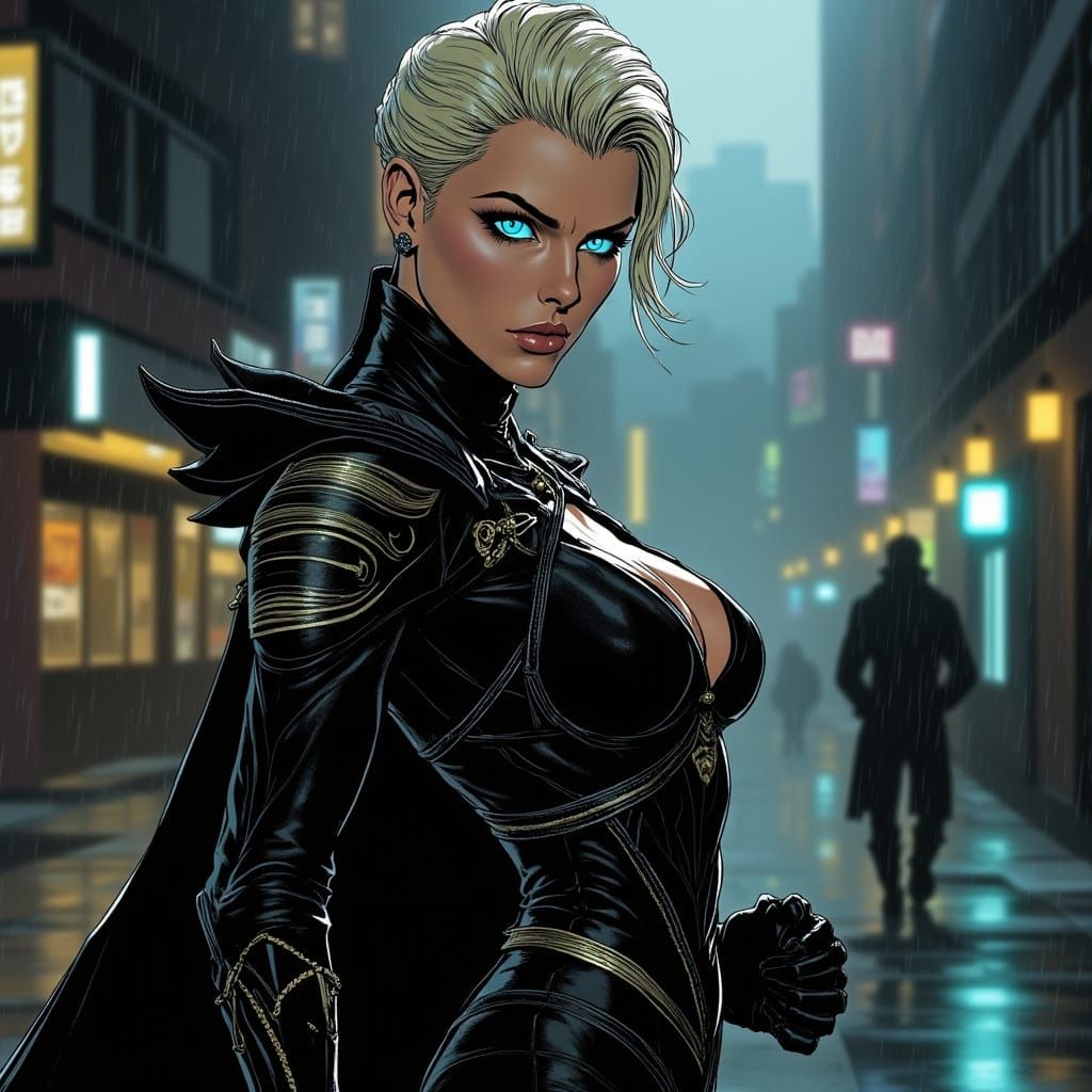 Elegant Yelena Belova in Arcane Comic Style