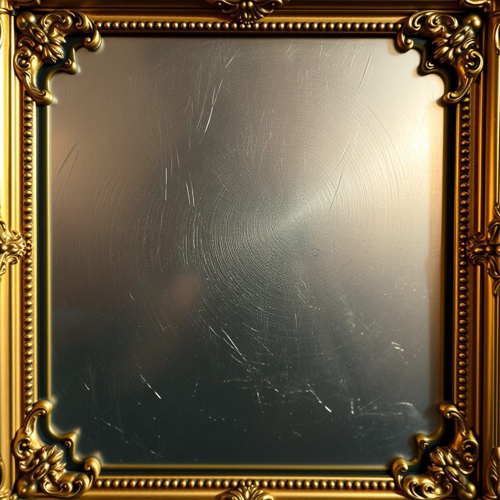 Luxurious Gold Frame with Intricate Metallic Texture
