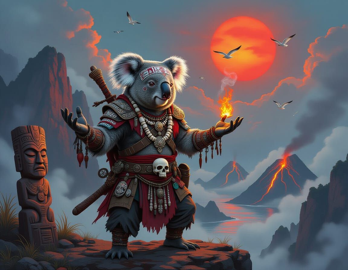 Koala Shaman - Spirits above the sea