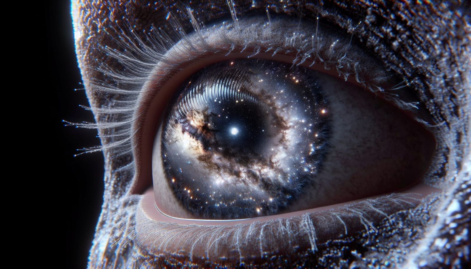 Milky Way Reflected in Human Eyes: 8K Detail