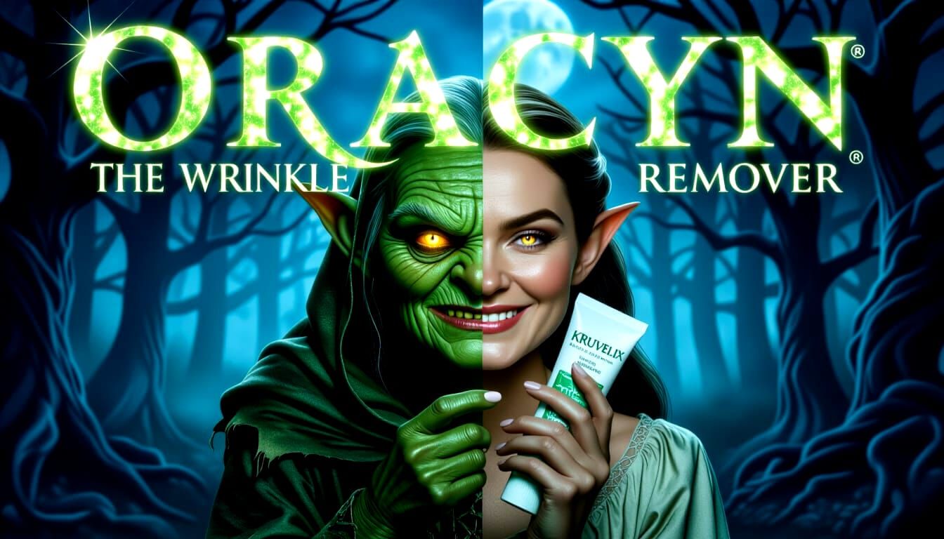 Dark Fantasy Movie Poster: Oracyn Wrinkle Remover