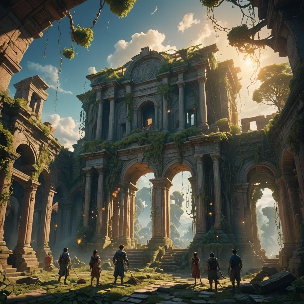 Fantastical Environment Cleanup: Detailed Matte Painting