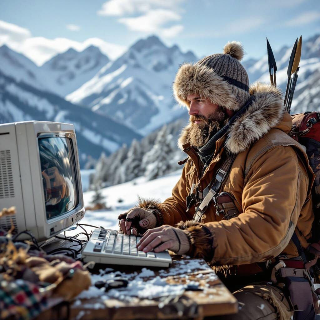 Hunter-Trapper in 2025: A Time Travel Scene