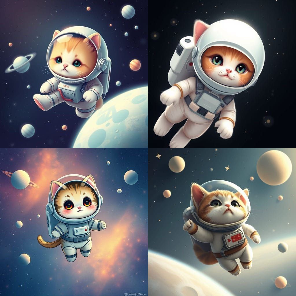 Cosmic Feline in Zero Gravity