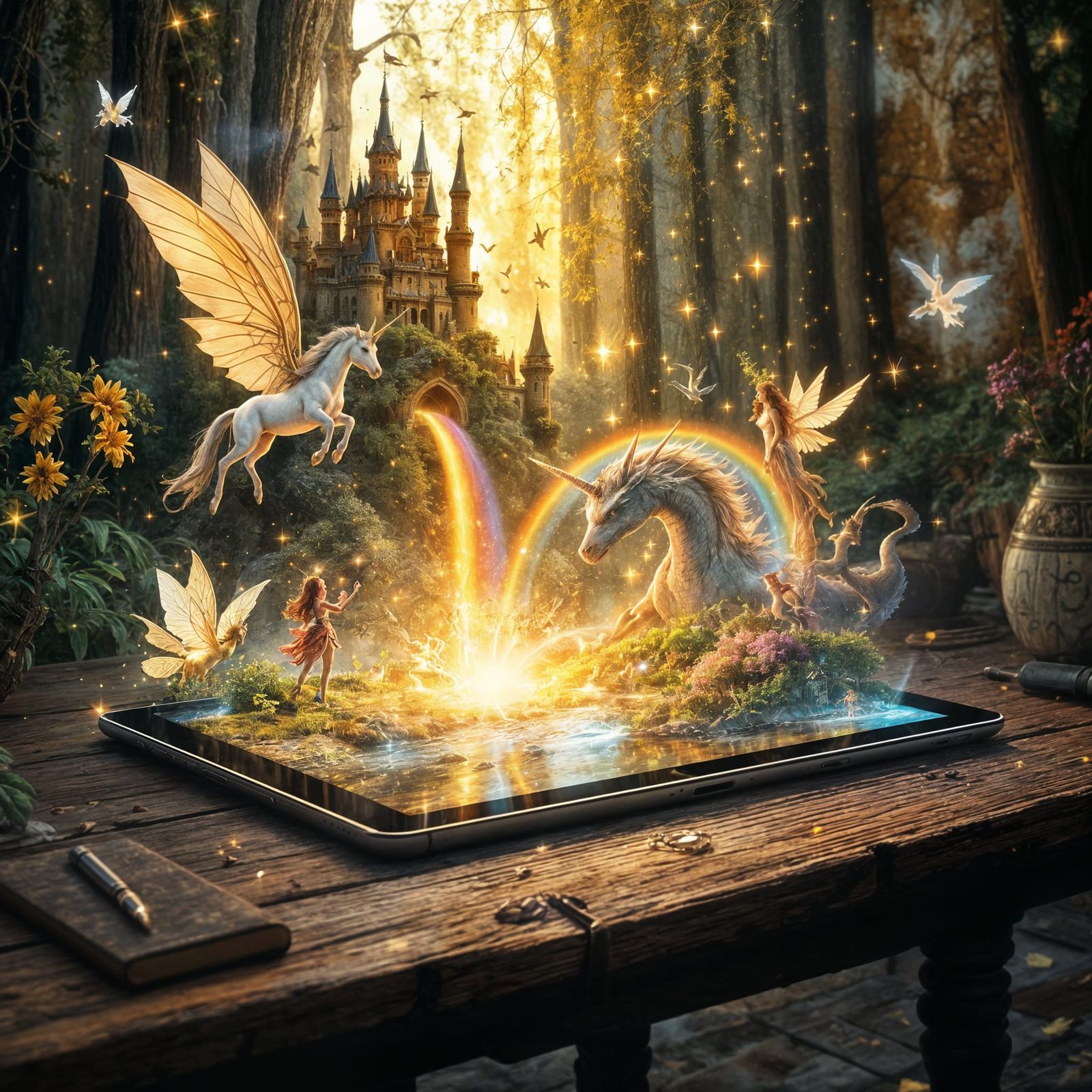 Enchanted Fairytale World Emerges From Tablet