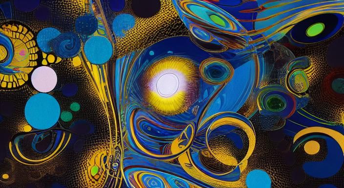 Kaleidoscopic Garden in Takashi Murakami Style