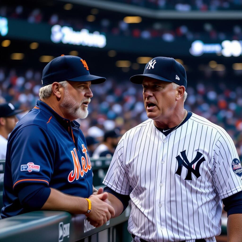 Heated Exchange Between Baseball Managers During Game