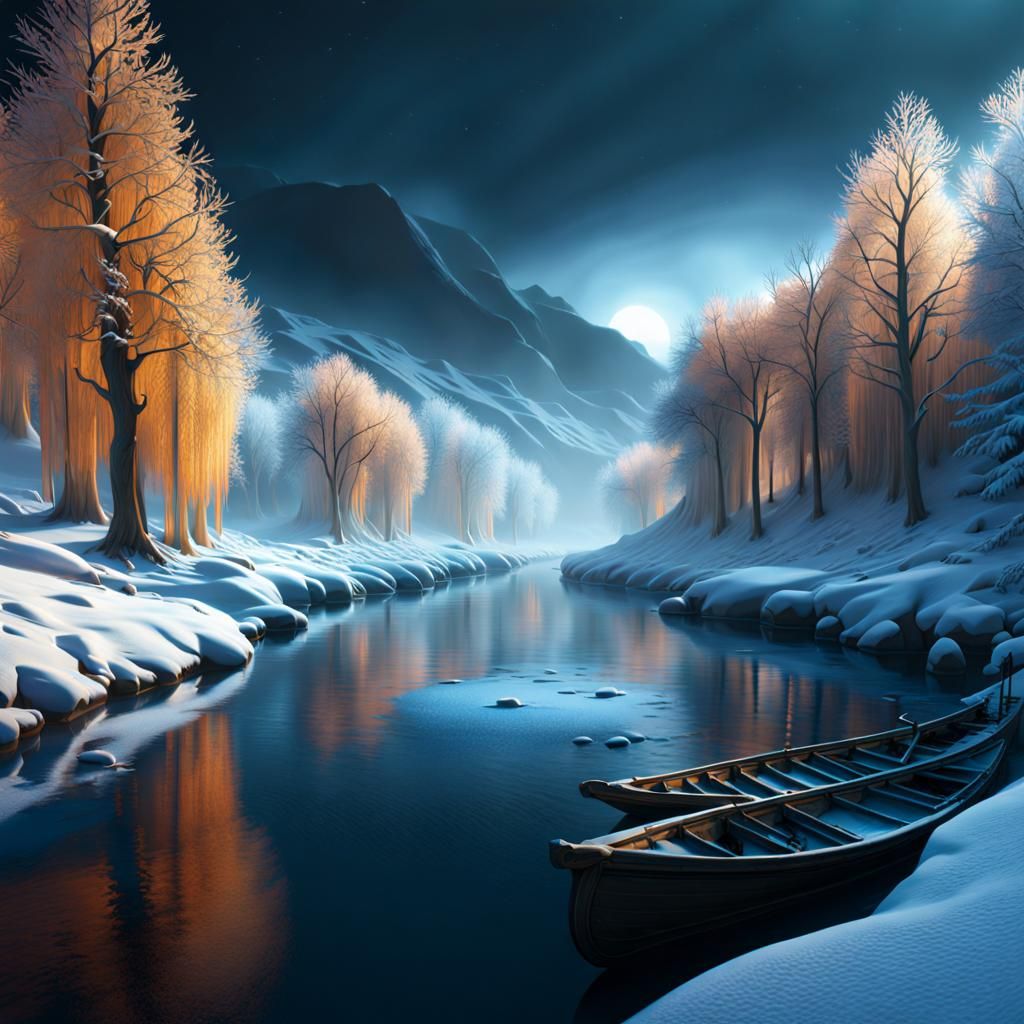 Winter River Styx in Ethereal Lighting