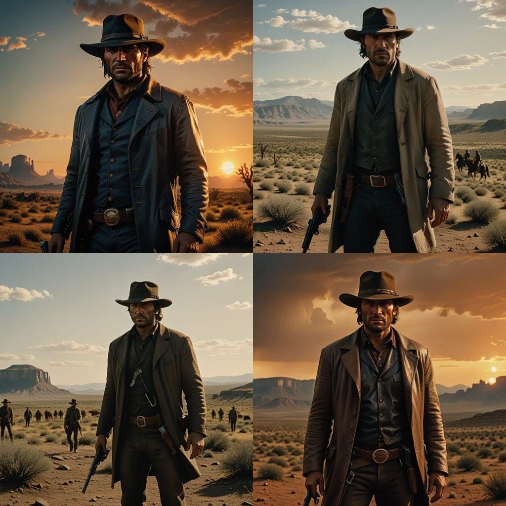 John Marston in Cinematic 35mm Film Still