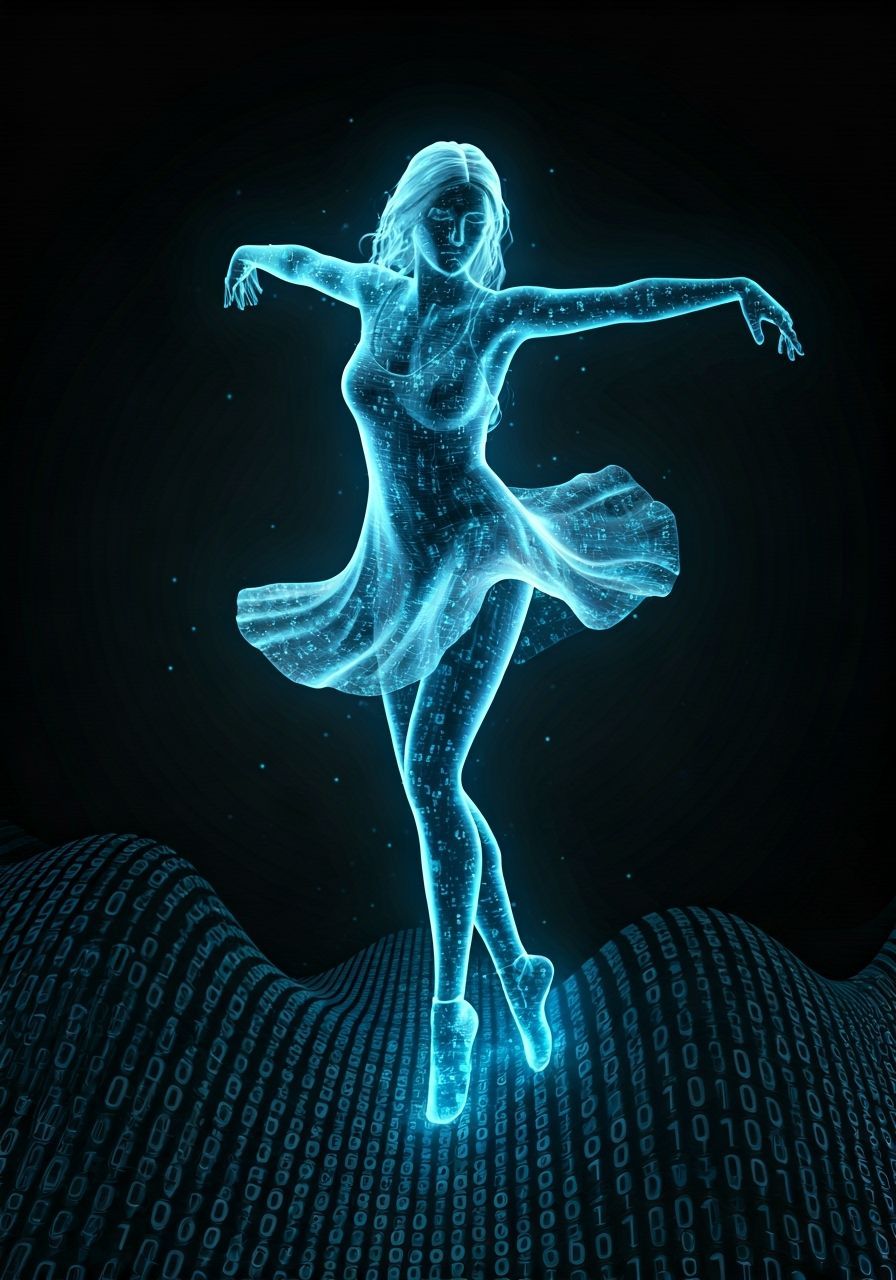Spectral Dancer Made of Digital Code